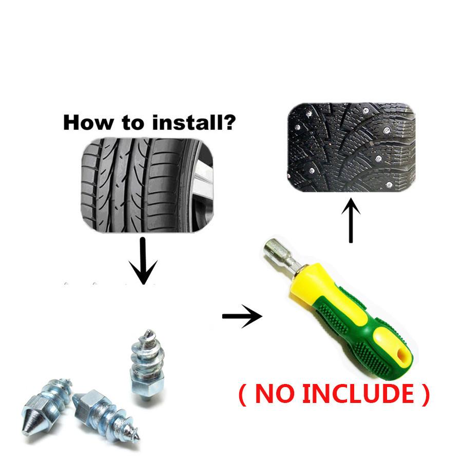 НОВЫЕ 50 шт. Зимние автомобильные противоскользящие винты-шипы для колес, шин, снежные гвозди, противоскользящие винты