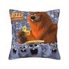 Наволочка с принтом «Гриззи и лемминги» Чехол для подушки Декоративная подушка Теплый домашний декор Квадратная Различные размеры