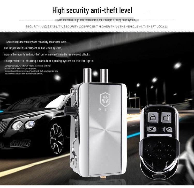 Huaxingqiang 909 Умный Bluetooth Противоугонный Скрытый Электронный Замок с Паролем и 2 Пультами Дистанционного Управления