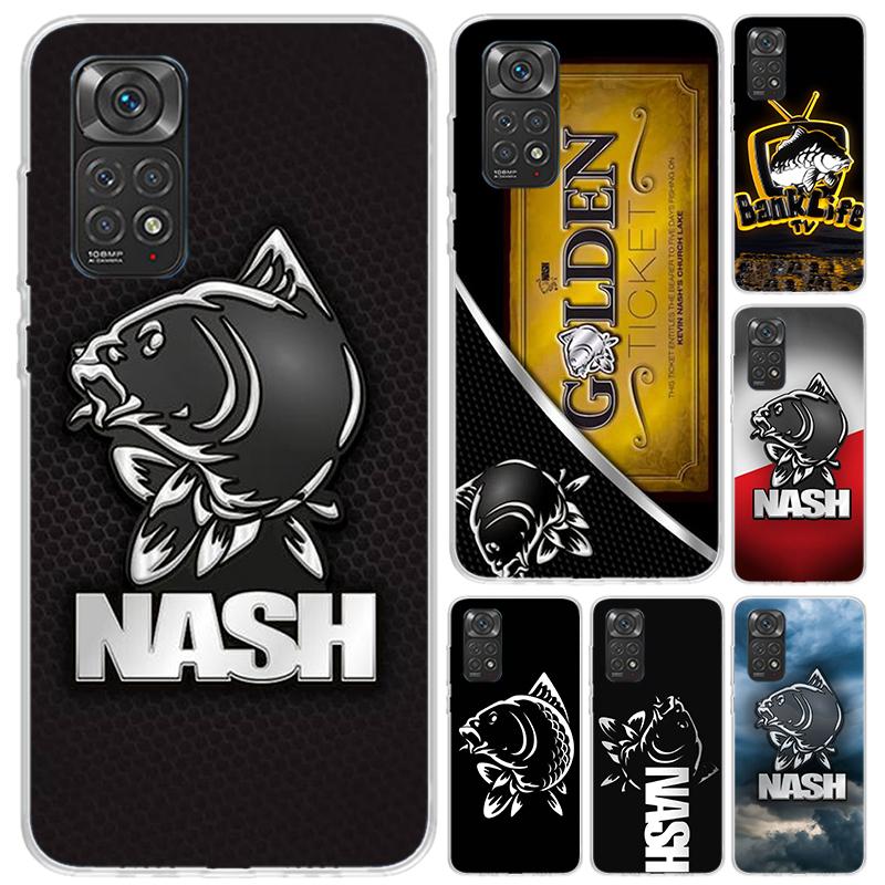 Nash Fishing Art Phone Case for Xiaomi Redmi Note 15 14 14S 13 12S 12 Pro 11S 11 Plus 11T 11E 10S Soft Funda Print Shell Redmi N