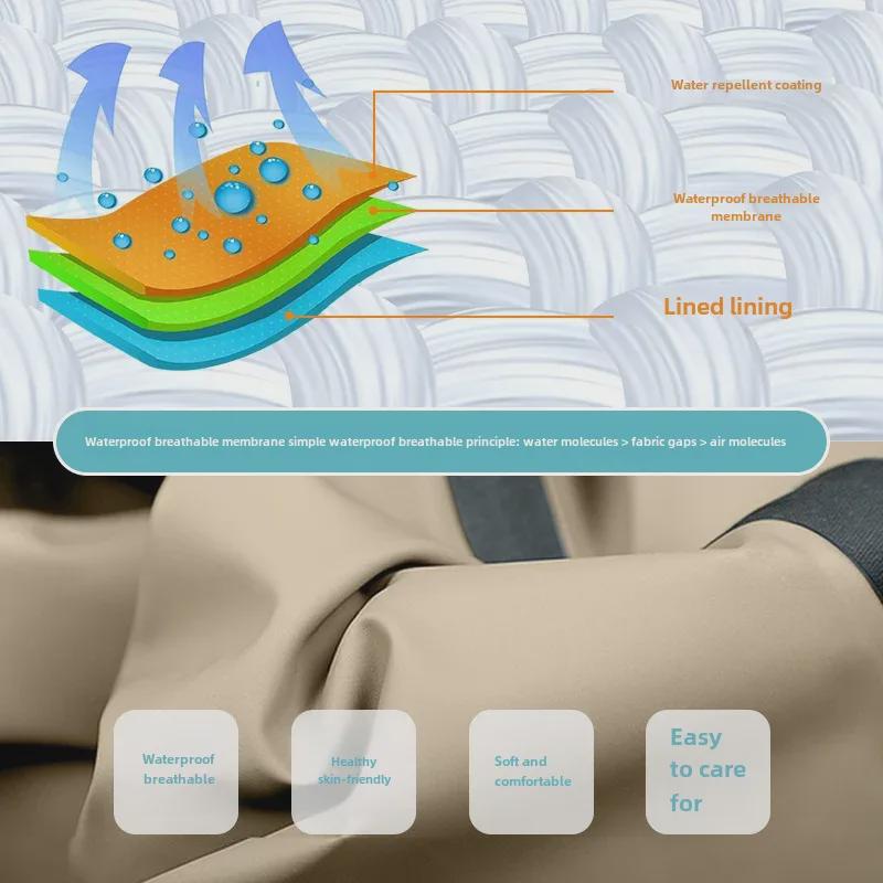 Children's Ultra-Light Waterproof Bib Wading Pants - Full Body One-Piece for Beach and Kindergarten