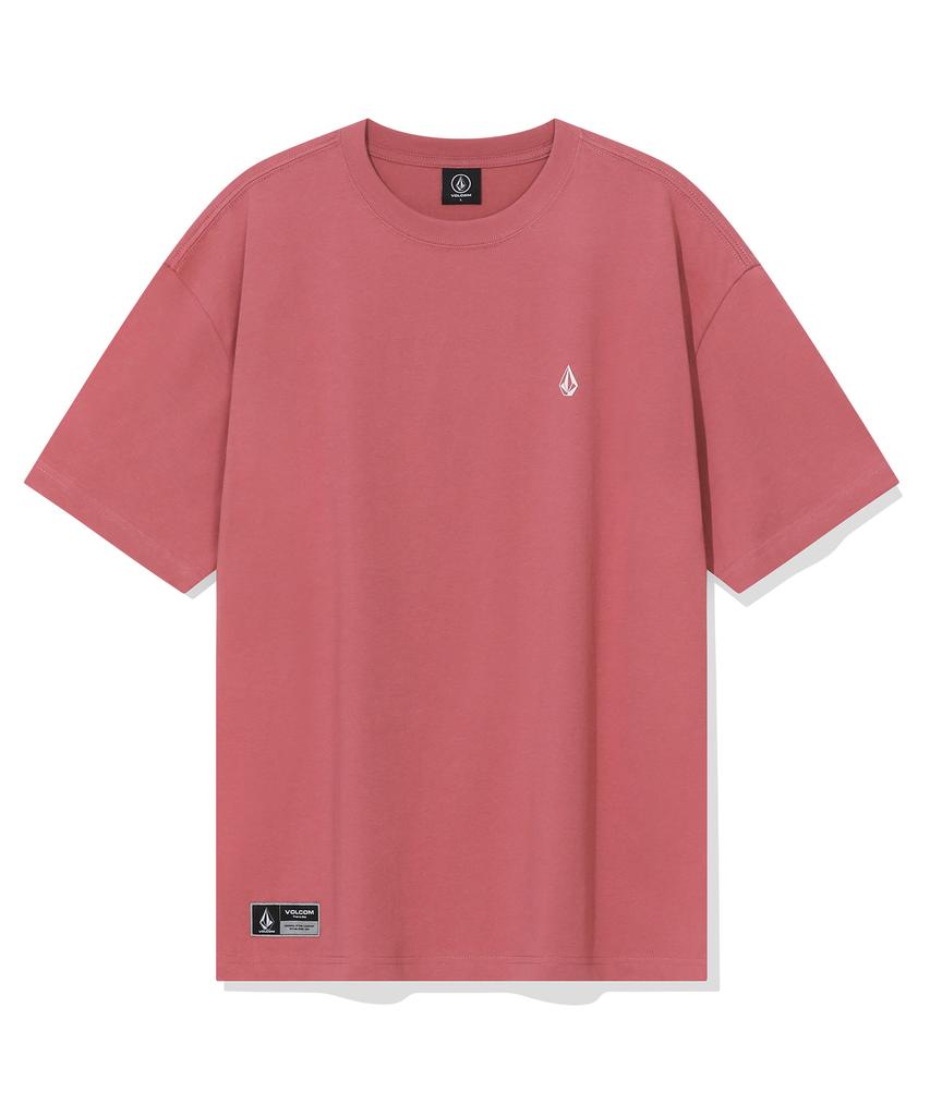 VOLCOM Карабин с камнем Футболка с коротким рукавом большого размера (Светло-розовый)