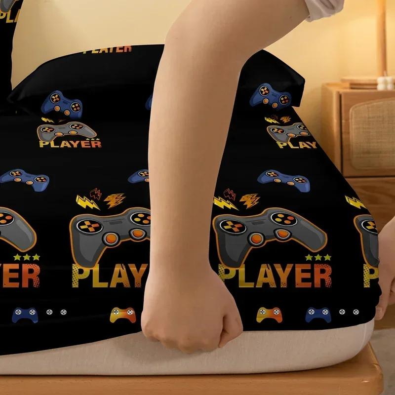 1 шт. гигантского игрока черного матового узора простыня, покрывало для спальни с принтом, постельное белье (Исключая наволочки)