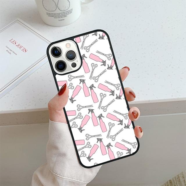 Ножницы парикмахера Щетка Переключатель Чехол для телефона Для iPhone 17 Air 14 15 16 13 12 Чехол Для Apple Pro Max Plus