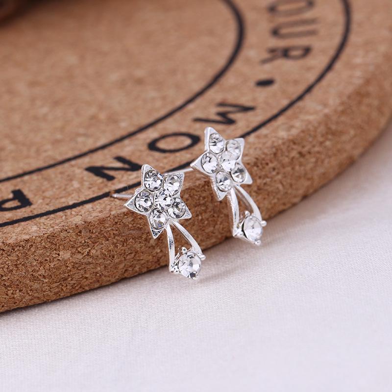 Серьги с цветами и цирконами, Жемчужные пусеты, Женский геометрический набор в форме сердца с циркониевыми драгоценными камнями Серьги
