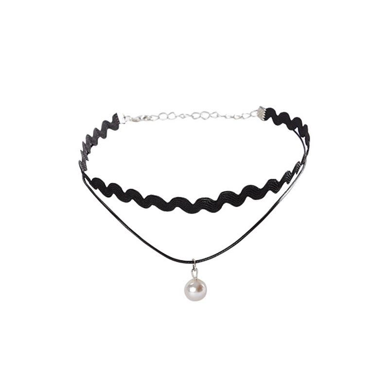 1 шт. Ожерелье Винтажная Тесьма Модный Геометрический Кулон Готический Чокер Ювелирные Изделия Ошейник Цепь