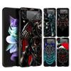Чехол для телефона Samurai Oni Mask для Samsung Galaxy Z Flip 3 4 5, складной чехол для Samsung Z Flip3 Flip4, жесткий чехол-бампер для ПК