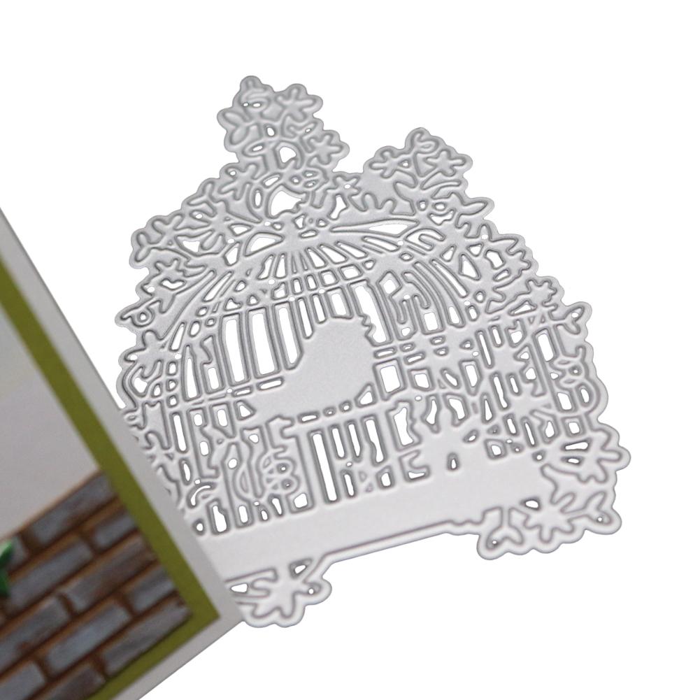 Рамка для птичьей клетки металлическая серебристая трафаретная вырубка штампы для скрапбукинга своими руками изготовление открыток из бумаги