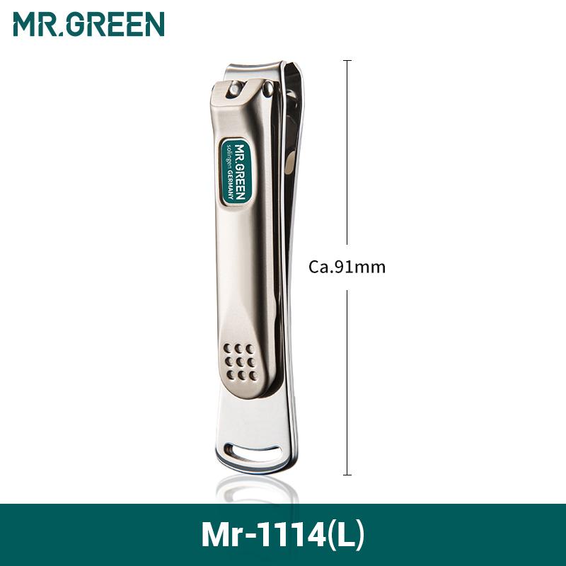 MR.GREEN Кусачки для ногтей из нержавеющей стали с изогнутым лезвием, ножницы для ногтей на пальцах, резак, инструменты для маникюра, триммер с пилочками для ногтей