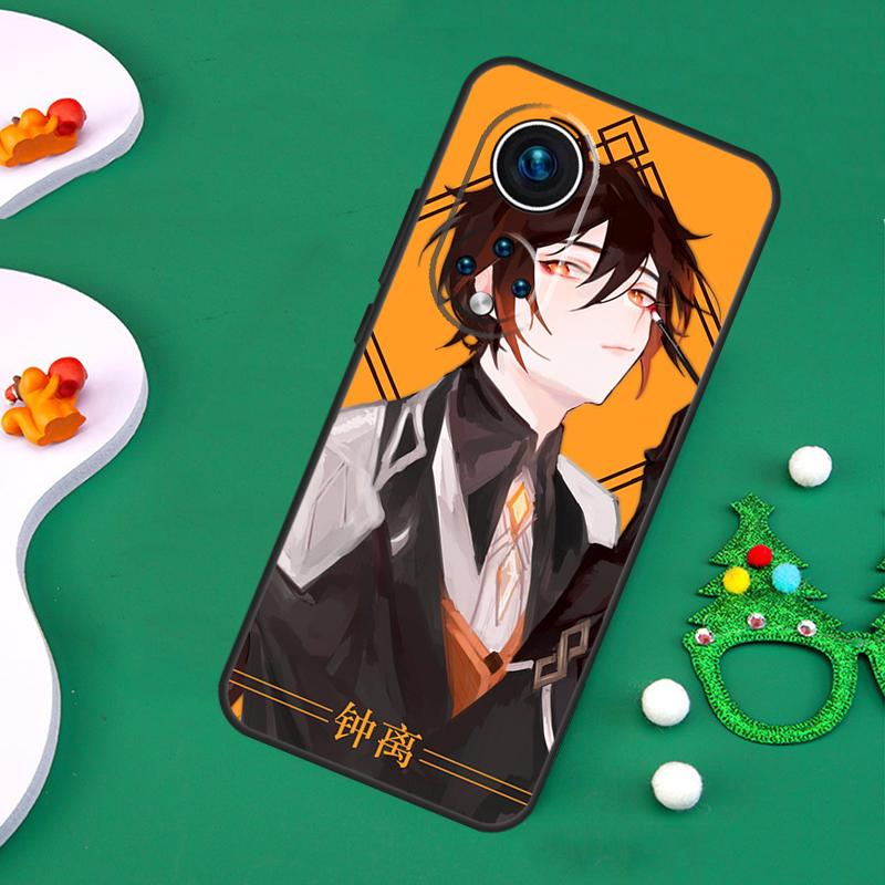 Чехол Genshin Impact Чжун Ли для Honor Magic 7 Pro 6 5 50 70 90 200 Lite X9b X9a X8a X8b X7a X6a X8 X9 X9c