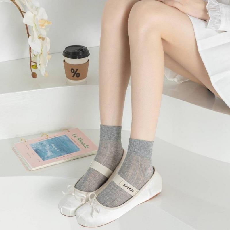 Женские короткие носки, тонкие дышащие хлопковые носки с бантом, милые носки в японском стиле