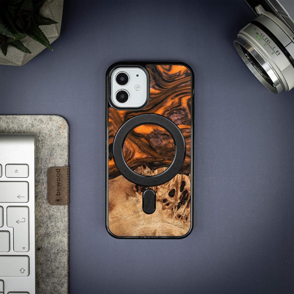 Bewood Unique case for iPhone 12 Mini - Orange with MagSafe