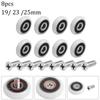 8Pcs Replacement Shower Door Roller Runner Wheels 19/23/25mm Wheel Diameter