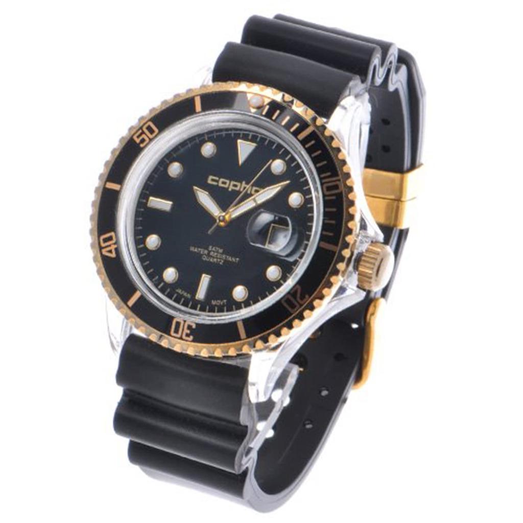 Часы BRX Genuine Imported Diver Watch Rubber Remezzo [COPHA] Black-Gold LTD.ED. Мужской