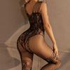 Erotic Open Bra Teddy Mesh Bodysuit Women Sexy Crotchless Lingerie Transparent Bodystocking Sex Set Sexy Fishnet Underwear