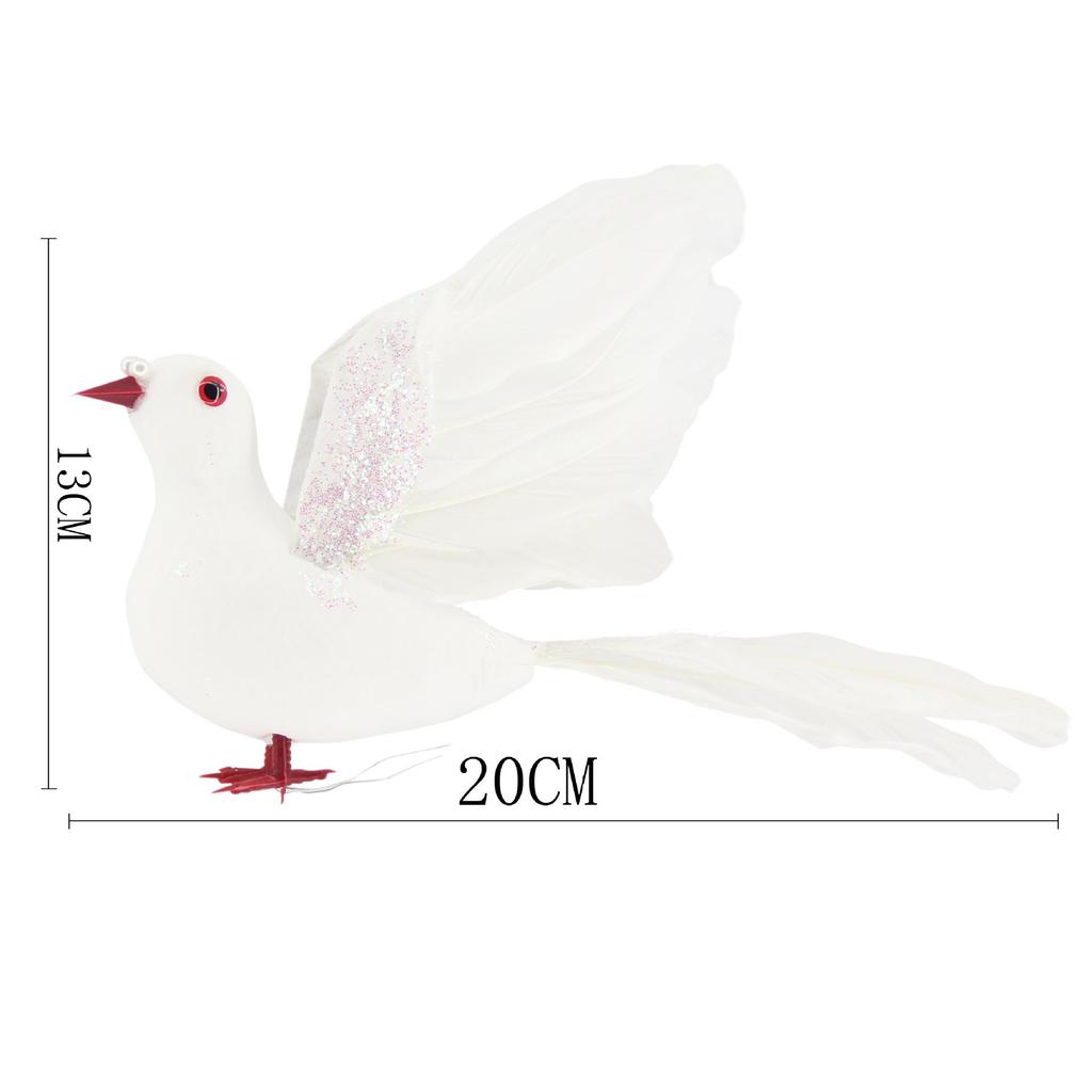 Белые голубиные перья для свадебных и домашних декоративных реквизитов