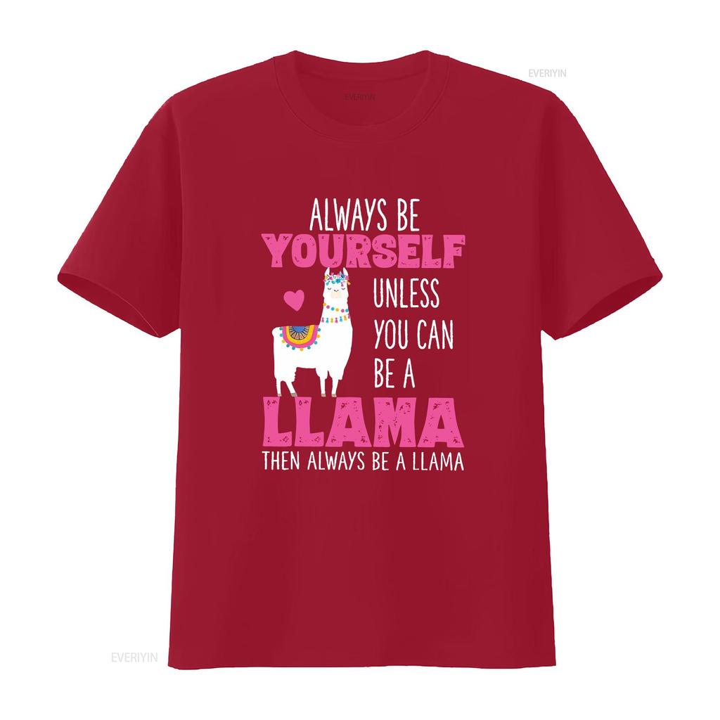 Cute Funny Llama T Shirt Llamas Lover s Girls Women vintage Washed Stretched Casual Top For Everyday Wear Slightly Soft Unisex