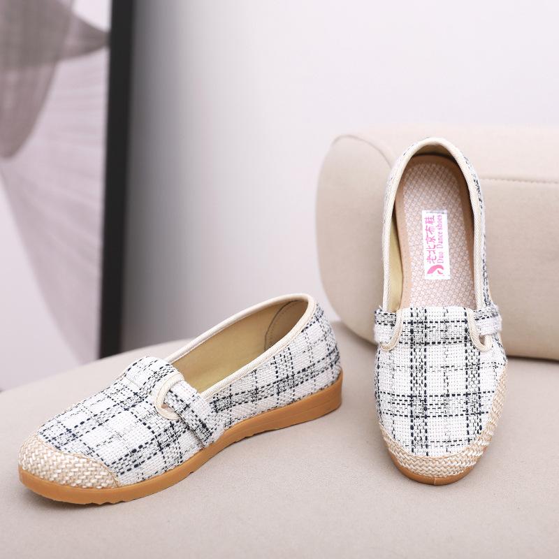 Women's Spring and Autumn New Anti Slip Cow Sole Single Shoes Comfortable Soft Sole One Step Casual Shoes