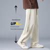 VANCAMEL Men's Relaxed Fit Draped Wide-Leg Casual Pants