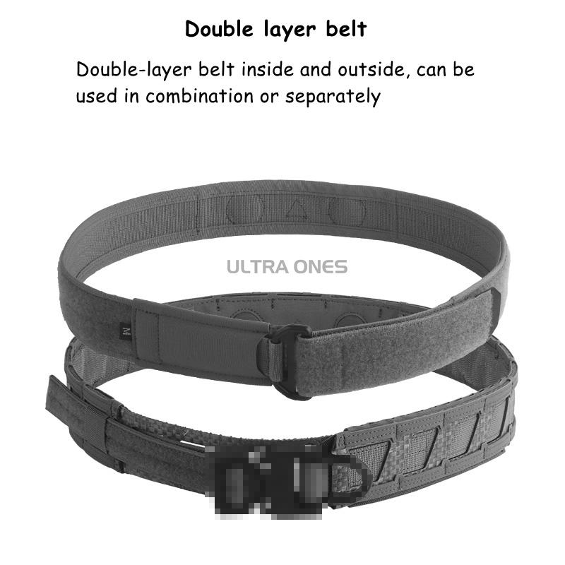 Airsoft Battle Belt Outdoor CS Training Belts MOLLE System Magnetic 2 in 1 Waist Belt Hunting Gear Accessories