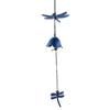 Japanese Bless Wind Chime Cast Iron Outdoor Small Wind Chime Retro Garden Hanging Wind Bell for Good Luck Patio Balcony Decoration
