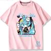 Second Dimension Anime Hatsune Miku Fashion Trend New Cotton Top Short Sleeve T-shirt Unisex