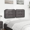 VidaXL Coussin de Tête de Lit, Oreiller Rembourré de Tête de Lit, Accessoire de Lit de Chambre à Coucher Intérieur, Gris 120 374853