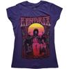 Футболка Jimi Hendrix Карл Колесо Обозрения Официальная Женская Узкий Крой Фиолетовый XS
