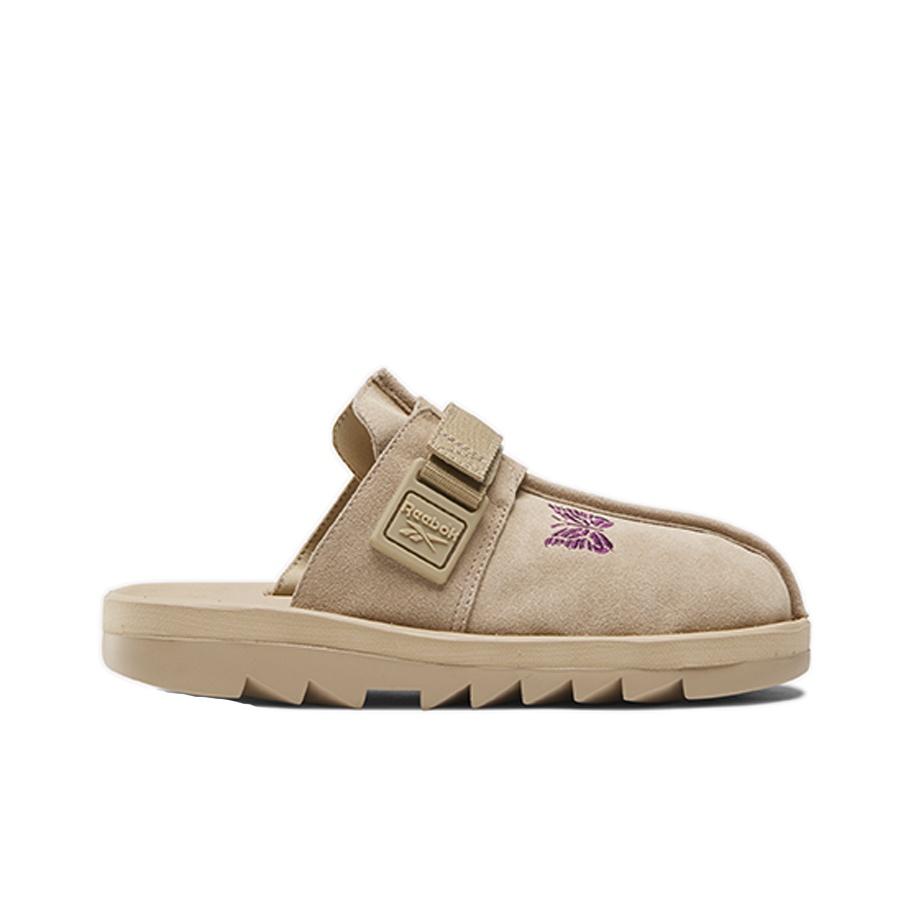 Needles x Reebok Beatnik Slides Холщовые Унисекс Кроссовки Песочный Экстремально-Фиолетовый 100207687