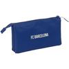 Trousse Triple - SAFTA - F.C. Barcelona - Bleu Marine - Enfant - Confortable
