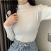 Turtleneck Women Sweaters Casual Pullovers Solid Long Sleeve Korean Top Knit Sweater Women Autumn Winter Plus Size