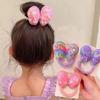1Pcs Sequin Hair Rope Children Scrunchies Butterfly Hair Tie Ponytail Holder Girl Rubber Hair Band Headwear Hair Accessories