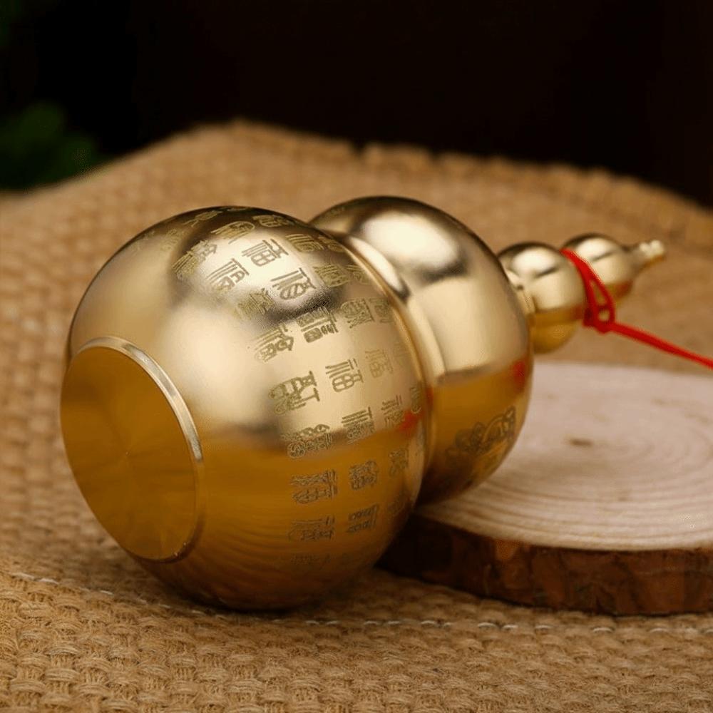 Chinese-Style Feng Shui Gourd Ornament Mini Size Wealth-Bringing Gourd Desktop Decoration