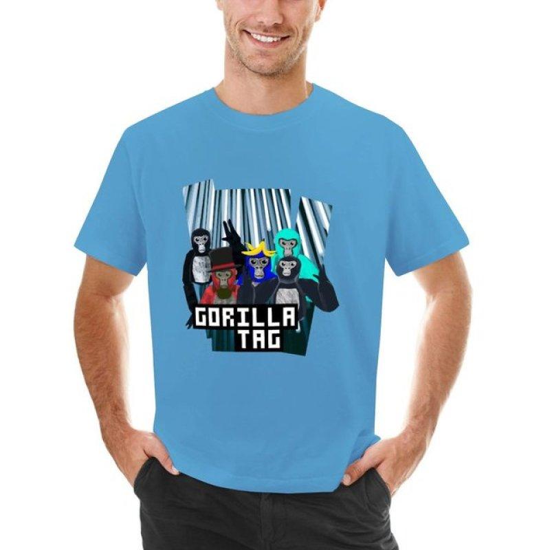 Горилла тег партия раме раме | производитель тегов гориллы PFP | Футболка с надписью «Горилла», винтажная футболка, корейская модная футболка для мужчин