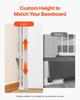 Retractable Baby Gate, Extends to 1430 mm Wide, 795 mm Tall, with Security Lock, Easy to Use, Walk Through Without Tripping, Mesh Dog Gate for Stairs,