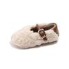2024 Children Plush Warm Shoes for Girls Winter New Fashion Korean Style Soft Bottom Princess Cute Anti-slippery Versatile Shoes