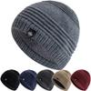 New Style Unisex Fur Lined Beanie Hat Keep Warm Winter Hat Thick Hat For Men And Women Snow Label Fashion Winter Cap