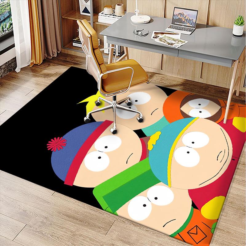 South Park Polyester Carpet, Soft Indoor Mat for Office Chair, Living Room, Computer Desk - Decorative Home Office Rug Design