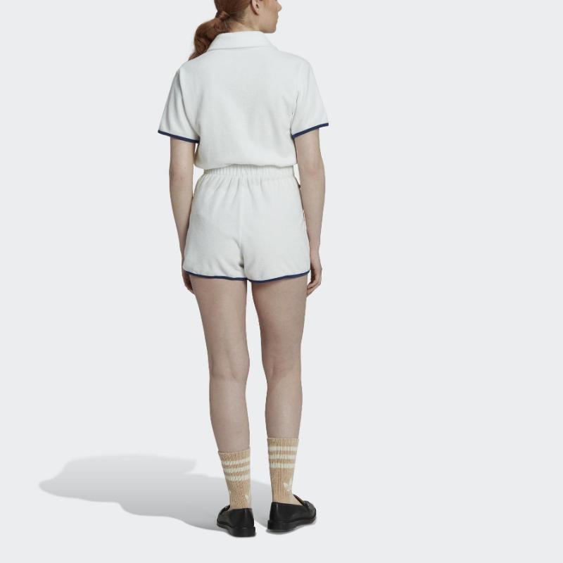 adidas Originals Женский короткий комбинезон-махра Белый HT5937