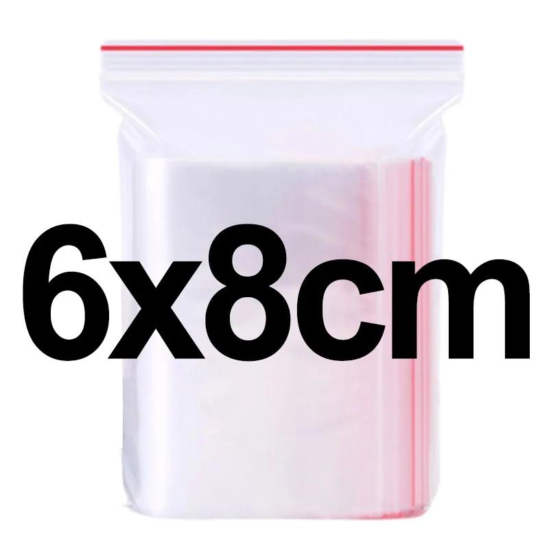 Прозрачные герметичные пакеты с застежкой-молнией, пластиковые вакуумные пакеты для хранения небольших ювелирных изделий, кухонная упаковка для еды, многоразовый герметичный пакет для дома