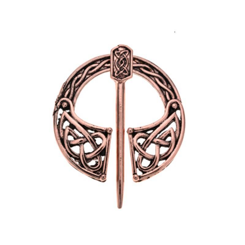 New Fashion Women Hand Forged Medieval Norse Runic Viking Jewelry Vintage Wulflund Belt Buckles Viking Cloak Brooch Cloak Pin