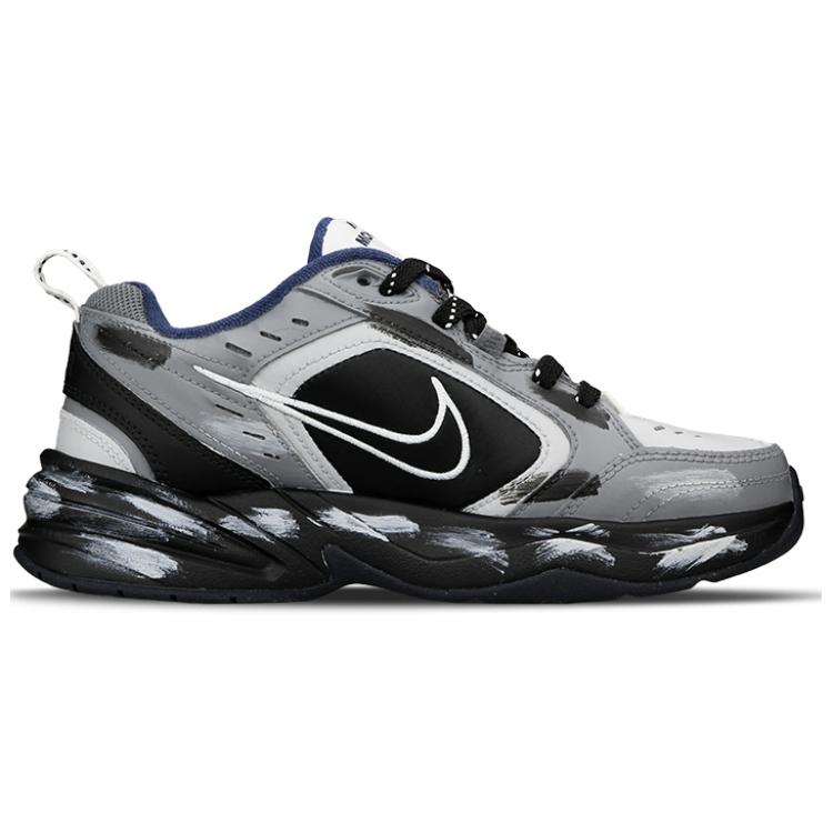 Nike Air Monarch 4 Slip Resistant Abrasion Resistant Low top Chunky Sneakers Unisex Gray 415445-102(Team333-)