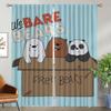 Шторы для гостиной Шторы для комнаты 2 панели Мы голые медведи Хэллоуин украшения Оттенки Разделение Домашний интерьер Шторы