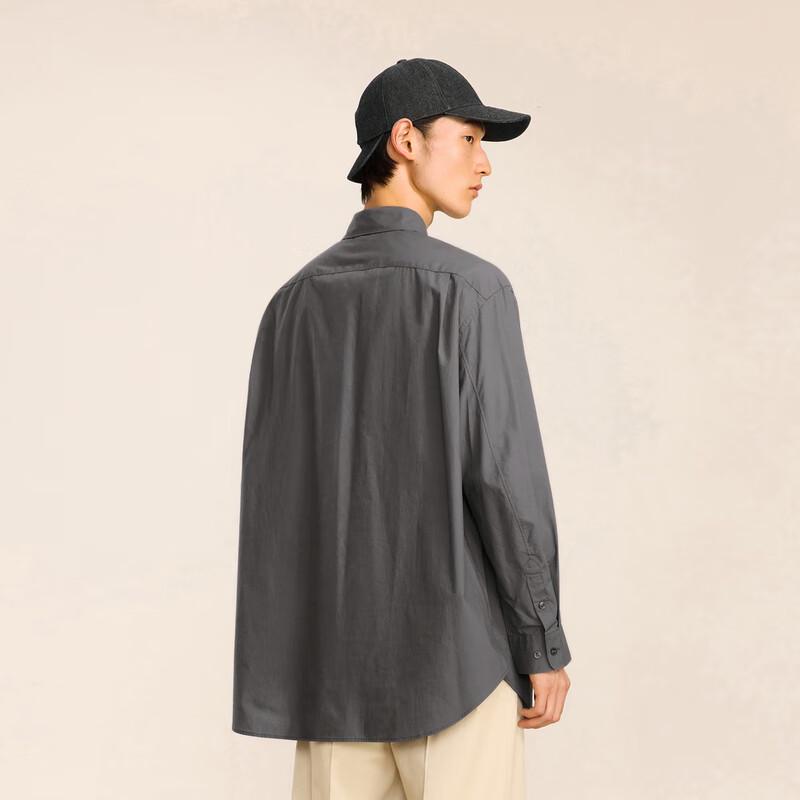 CROQUIS Men's Loose Long Sleeve Casual Shirt