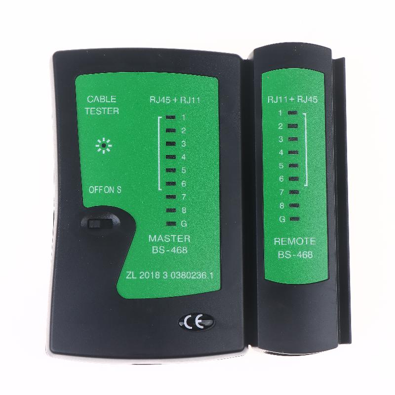 468 Инструмент для тестирования сети Тестер сетевого кабеля Ethernet, Инструмент для проверки подключения экранированного кабеля UTP/STP и телефонной линии