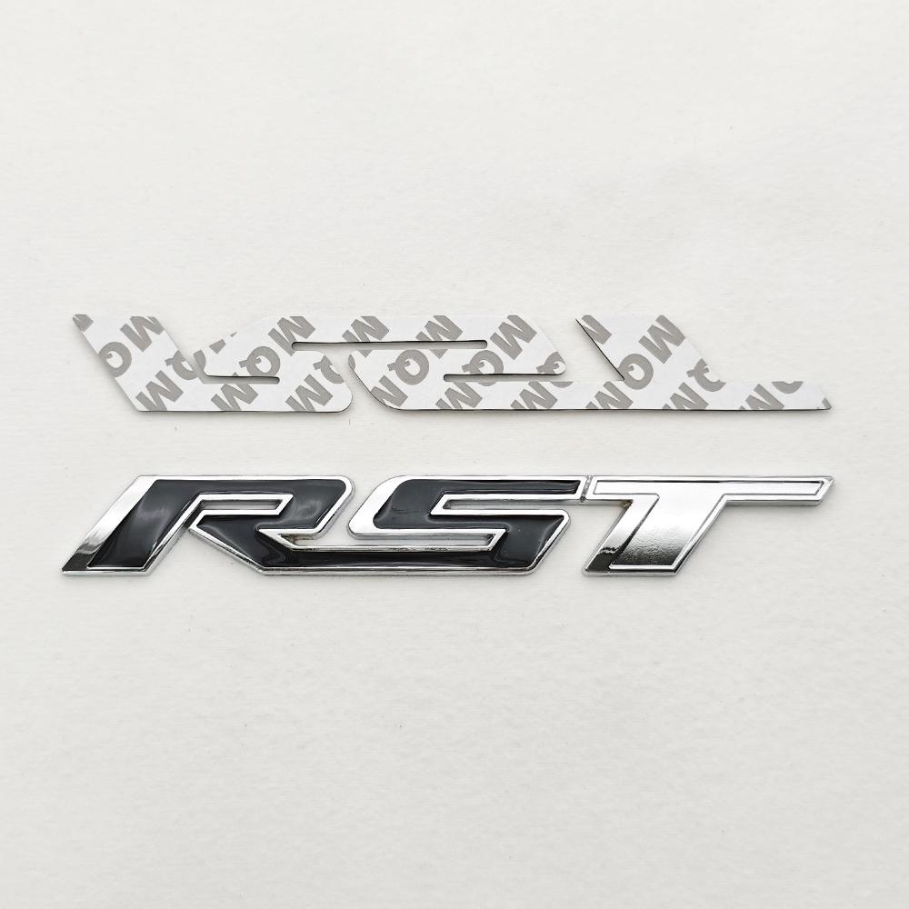 3D Metal Car Sticker RST Logo Front Grill Emblem Trunk Fender Badge For Chevrolet Tahoe Silverado Suburban Colorado Accessories ls2