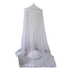 Bed Canopy Fine Mesh Breathable See-through Easy Net Canopy Solid Color Round
