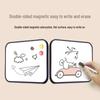 Двусторонняя магнитная мини-доска: Стираемая настенная доска для записей, преподавания и рисования