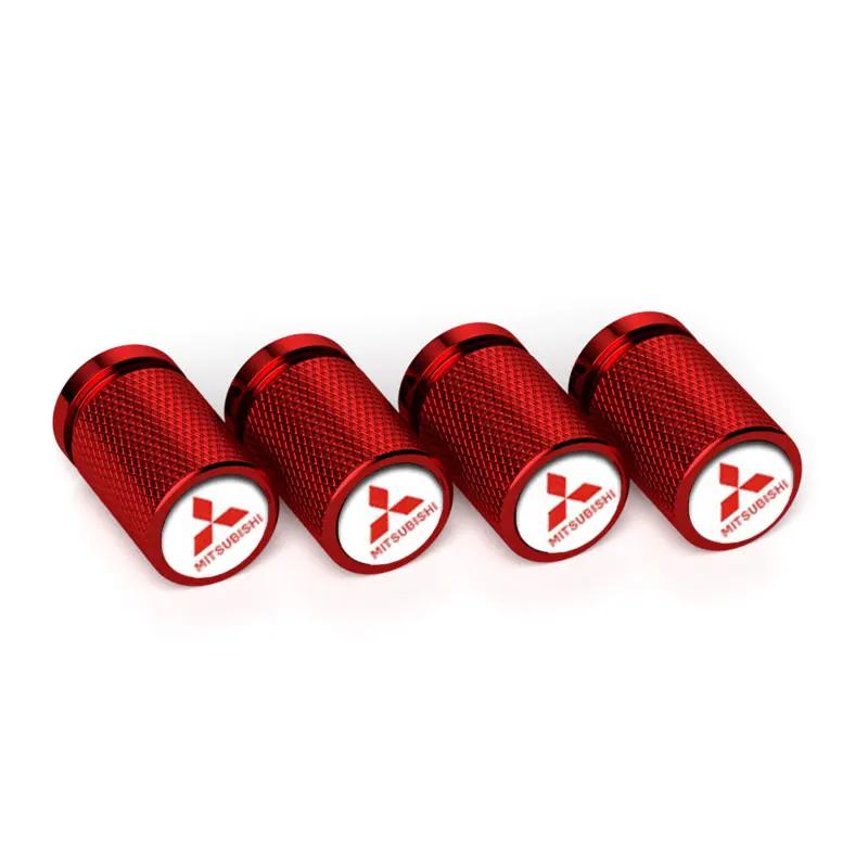 4pcs Car Styling Wheel Tire Valve Caps Covers for Mitsubishi Ralliart ASX Lancer 9 10 L200 Colt Pajero Outlander Eclipse Galant