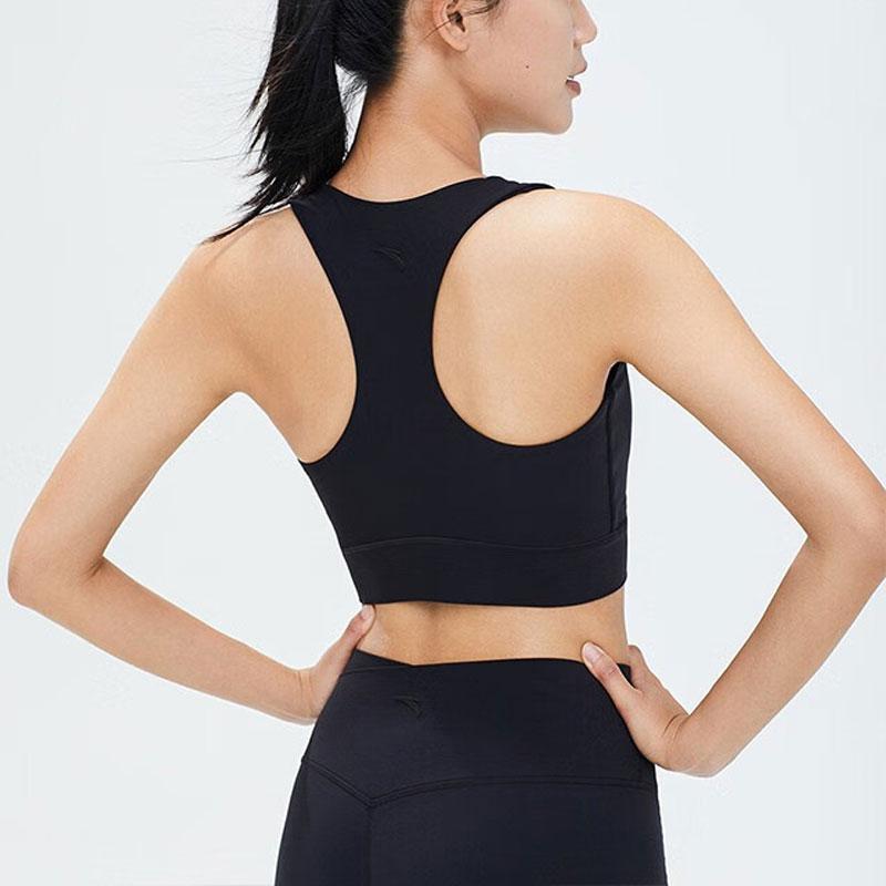 Anta Серия для тренировок Однотонное нижнее белье для йоги, фитнеса, спорта Женское нижнее белье Черный 962337104-4